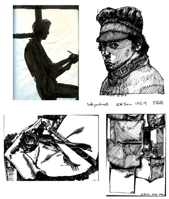 Textures and rotring drawings 1969