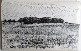 Jon Harris, our tutor drew in my sketch book!