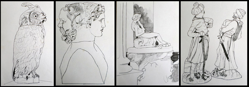 Fitzwilliam Museum drawings 1971