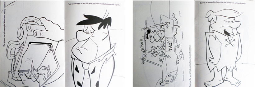 A sample of the drawings that Al Black provided. He had to freeze frame a video and then draw from the TV screen.