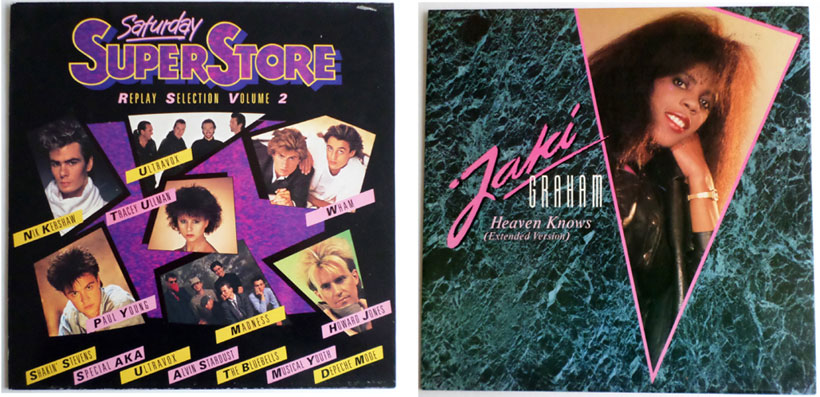 Saturday Superstore album and Jaki Graham 12
