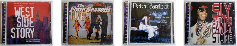 West Side Story, The Four Seasons,Peter Sarstedt, Sly and The Family Stone.