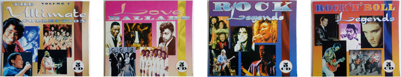 The Ultimate Collection, Love Ballads, Rock Legends, Rock'N'Roll Legends.