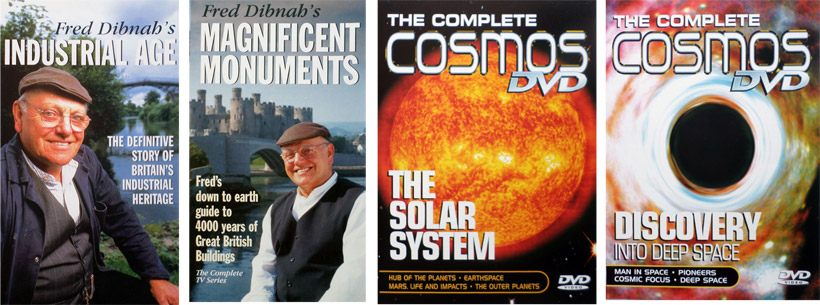 Fred Dinah’s Industrial Age. Fred Dinah’s Magnificent Monuments. BBC Worldwide Limited. The Complete Cosmos DVD, The Solar System. Discovery, Into Deep Space.