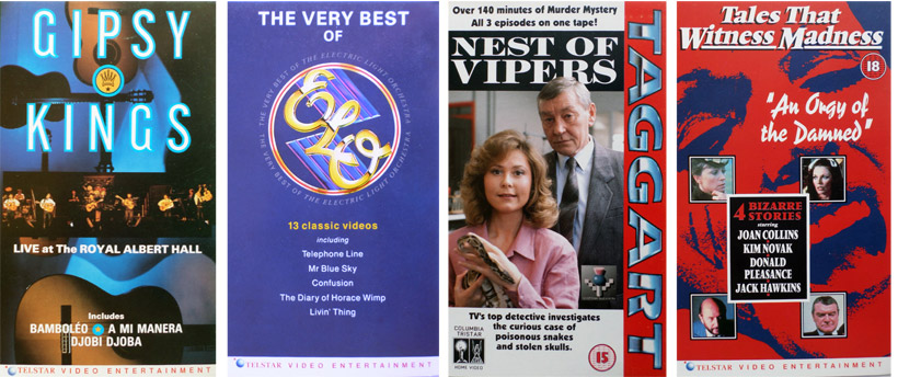 Gipsy Kings, Live at The Albert Hall. The Very Best Of ELO. Taggart, Nest Of Vipers. Tales That Witness Madness.