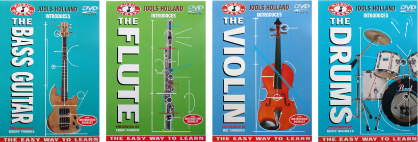 Jools Holland Introduces- The Bass Guitar. The Flute. The Violin. The Drums.