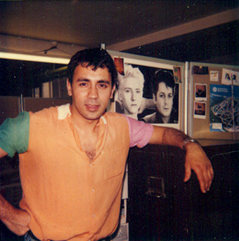 A Polaroid photo of me taken in Floral Street, Covent Garden. Shirt by Fiorucci!