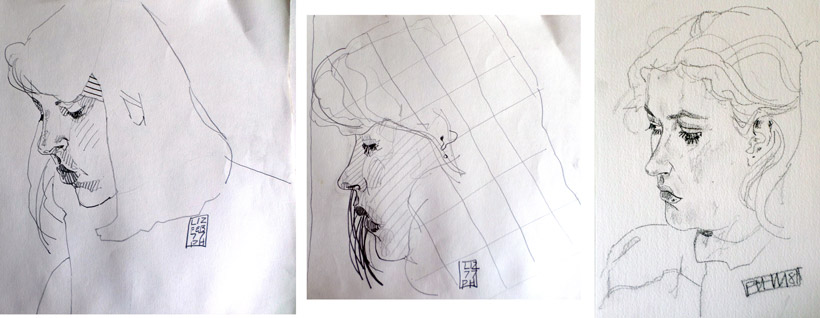 More drawings of Elizabeth Campbell 1978-79