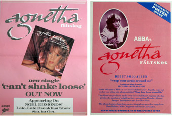 Epic signing Agnetha Fältskog's posters