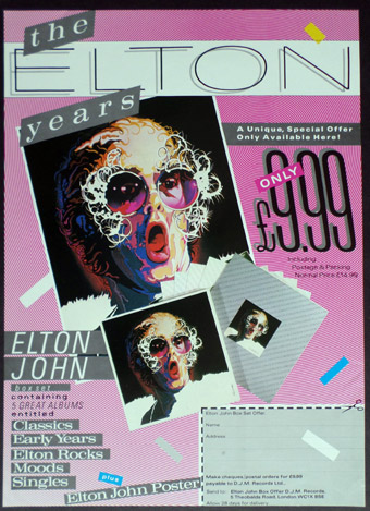 The Elton Years A4 advert