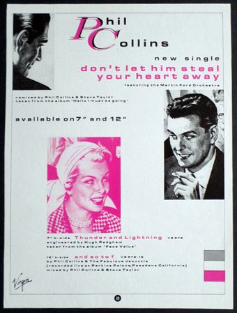 Phil Collins Don't Let Him Steal Your Heart Away advert