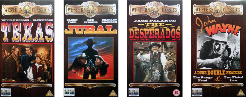 Texas, Jubal, The Desperados, John Wayne, The Range Feud & Two Fisted Law.