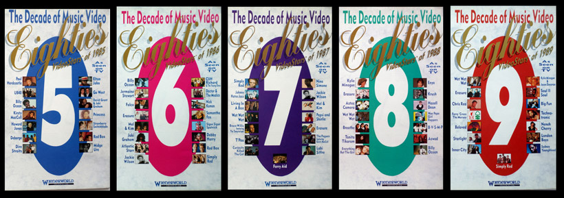 The second batch of 5 sleeves - The Decade of Music Video.