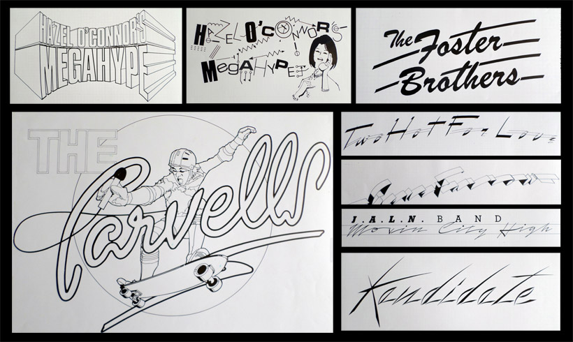 Logos for various albums