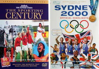 The Sunday Times - The Sporting Century, and The Olympic Games, Sydney 2000 video covers
