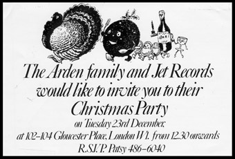 Jet Records Christmas card