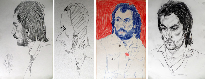 Various portraits of my good friend Martin Salisbury