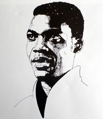 One of the rare chances we had to draw, I designed a poster for a Desmond Dekker concert