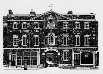 Paines Brewery drawing for a pitch